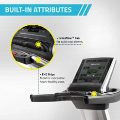 FreeMotion T10.9 Reflex Exercise Treadmill Black Silver