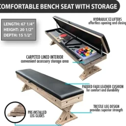 Freetime Fun 7 FT 3 in 1 Multi Game Pool Table with Dining Top Ping Pong Combo Rustic Oak