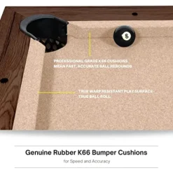 Freetime Fun 7 FT 3 in 1 Multi Game Pool Table with Dining Top Espresso