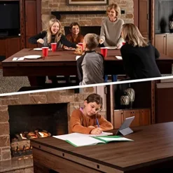 Freetime Fun 7 FT 3 in 1 Multi Game Pool Table with Dining Top Espresso