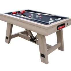 Freetime Fun Bumper Pool Table 54″ Rustic Oak