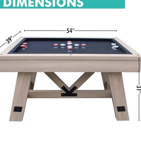 Freetime Fun Bumper Pool Table 54″ Rustic Oak