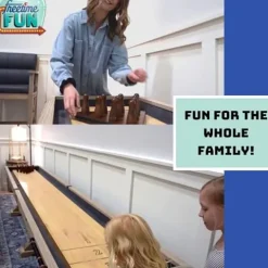 Freetime Fun Shuffleboard Table Rustic Oak