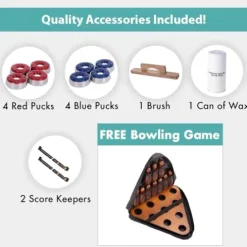 Freetime Fun Shuffleboard Table Rustic Oak