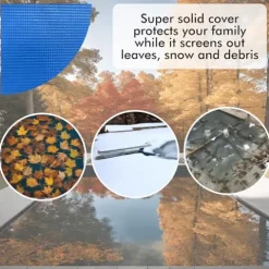 Freetime Fun Solid Winter Inground Pool Cover 30x50ft Blue