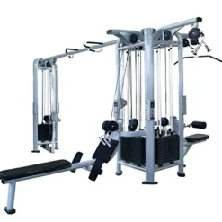 French Fitness FFS Silver 5 Stack Multi Jungle Gym Home Gym