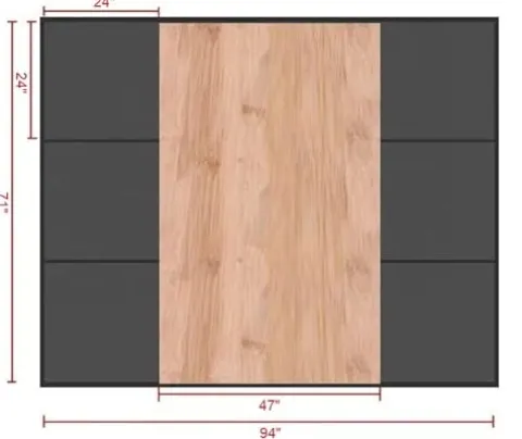 French Fitness FF-WDP20 Weightlifting Deadlift Platform