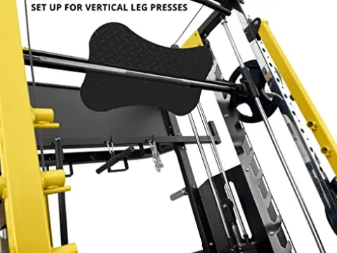 French Fitness FSR90 Functional Trainer Smith & Squat Rack Machine (New)