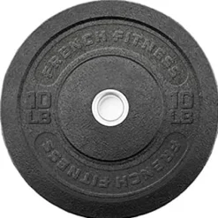 French Fitness Olympic Bumper Plate Set with 7 ft Bar 415 lbs