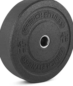 French Fitness Olympic Bumper Plates Set w/7 ft Olympic Bar 425 lbs (New)