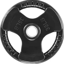 French Fitness Rubber Grip Olympic Weight Plate Set 450 lbs (New)