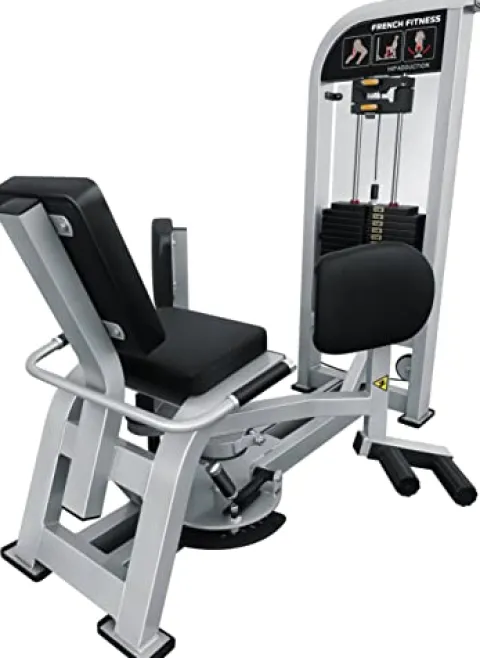 French Fitness Shasta Hip Adductor Inner Thigh Machine Silver