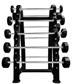 French Fitness Straight Urethane Barbell Bar Set 20-110 lbs (New)