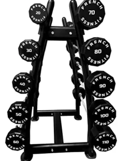French Fitness Straight Urethane Barbell Bar Set 20-110 lbs (New)