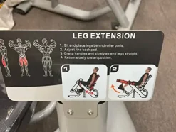 French Fitness Tahoe Iso Lateral Leg Extension Black