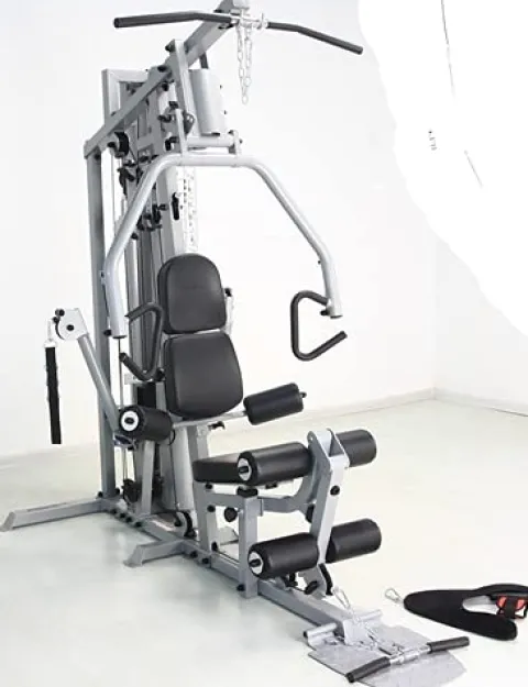 French Fitness X4 Home Gym System w/Leg Press Blue Black