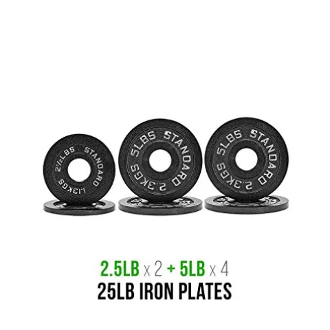 Fringe Sport 300lb Garage Gym Package with Bar & Bumper Plates Set