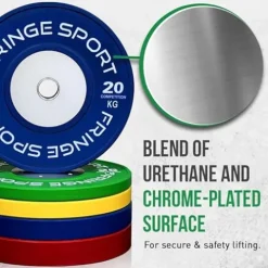 Fringe Sport Olympic Bumper Weight Plates – Kilogram Colored Competition Plates