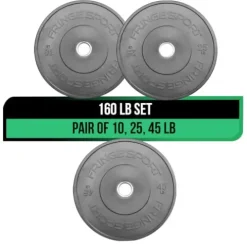 FringeSport MILSPEC Bumper Plates Set Black 100lb-260lb