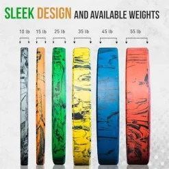 FringeSport Tie-Dye Tiger Stripe Bumper Plates Set 370 lbs