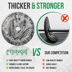 FringeSport Tie-Dye Tiger Stripe Bumper Plates Set 370 lbs