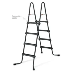 Funsicle Oasis Designer Above Ground Swimming Pool Chevron Rattan