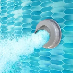 Funsicle Oasis Designer Round Frame Above Ground Pool with Filter Pump and Cover Dark Herringbone