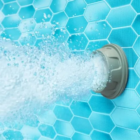 Funsicle Oasis Designer Rectangular Above Ground Pool with Accessories Kit Brown Basket