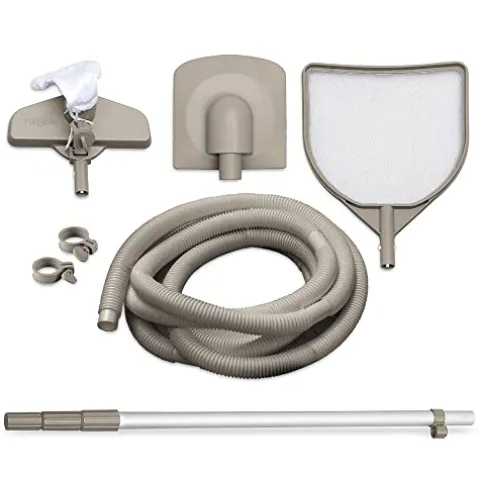 Funsicle Oasis Designer Rectangular Frame Pool Set Brown Basket