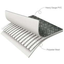 Funsicle Oasis Designer Rectangular Above Ground Pool Set Dark Herringbone Gray