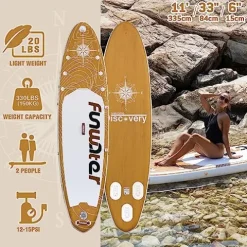 FunWater Inflatable Ultra-Light SUP Light Brown