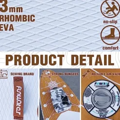 FunWater Inflatable Ultra-Light SUP Light Brown