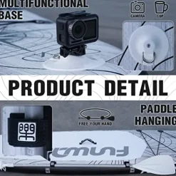 FunWater Inflatable 11’x33″x6″ Ultra-Light SUP Stand Up Paddle Board LIGHT GRAY