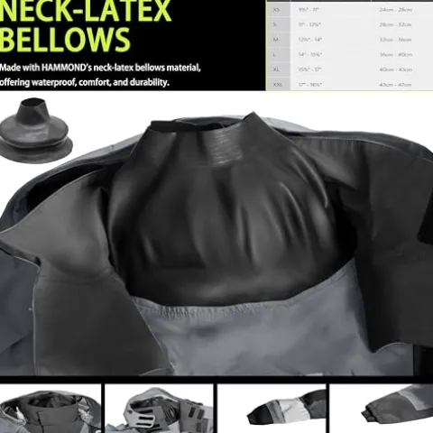 FWG Men’s Pro Dry Suit Waterproof Breathable Durable Grey X-Large