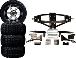 3G 6″ Deluxe Lift Kit Combo with 14″ Colossus for Club Car Precedent Golf Carts