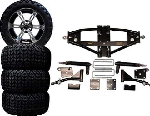 3G 6″ Deluxe Lift Kit Combo with 14″ Colossus for Club Car Precedent Golf Carts