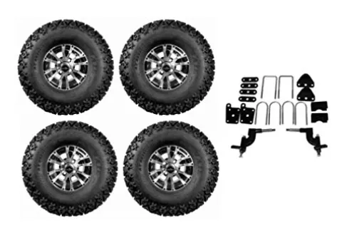 3G 5″ Deluxe Lift Kit Combo for EZGO RXV Golf Carts 2008-2013.5 with 10″ Wolverine