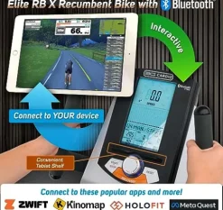 3G Cardio Elite RB Exercise Bike Recumbent Commercial Grade Gray/Silver