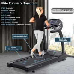 3G Cardio Elite Runner Treadmill Black