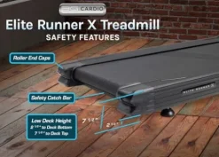 3G Cardio Elite Runner Treadmill Black