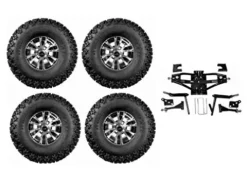 3G Deluxe 6″ Lift Kit Combo with 10″ Wolverine for Club Car DS Golf Carts 2004+