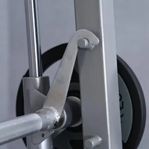 G FASHION STYLE Smith Machine with Linear Bearings and 7° Angle Barbell Silver Gray