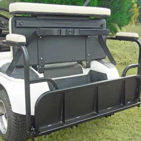 3G 2-in-1 Combo Seat Kit & Golf Bag Carrier for EZGO RXV Golf Carts 2008+ White