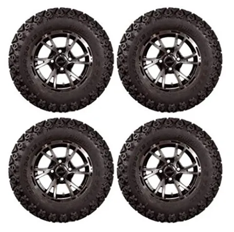 3G Lift Kit Combo with 12″ Flash Wheels for Club Car DS Golf Carts – 2004+