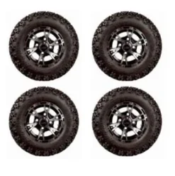 3G Lift Kit Combo with 10″ Flash Wheels & Tires for Yamaha Drive/G29 Golf Carts