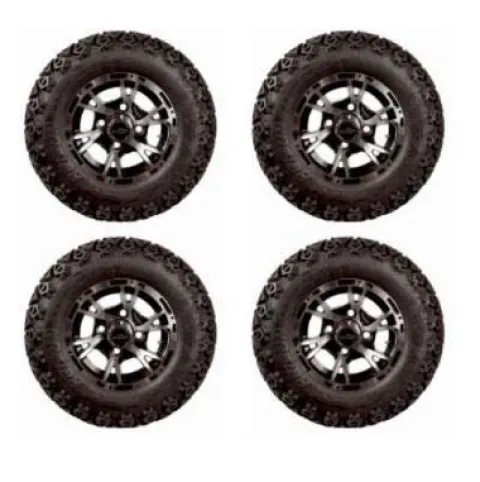 3G Lift Kit Combo with 10″ Flash Wheels & Tires for Yamaha Drive/G29 Golf Carts