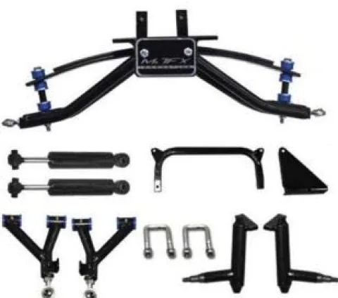 3G Lift Kit Combo with 10″ Flash Wheels & Tires for Yamaha Drive/G29 Golf Carts