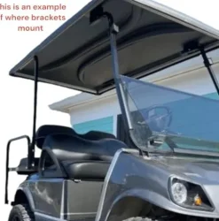 3G Universal 80″ Black Roof Kit for Club Car DS Golf Carts 2000+