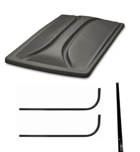 3G Universal 80″ Graphite Extended Roof Kit for EZGO TXT Golf Carts