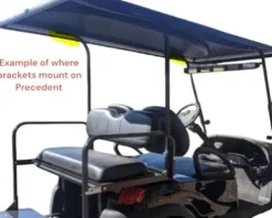 3G Universal 80″ Tan Roof Kit for Club Car Precedent Golf Carts